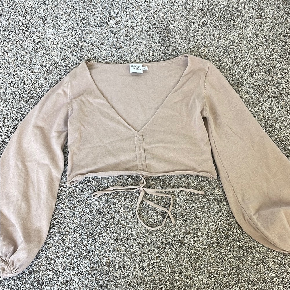 Princess Polly Women's Beige Crop Top